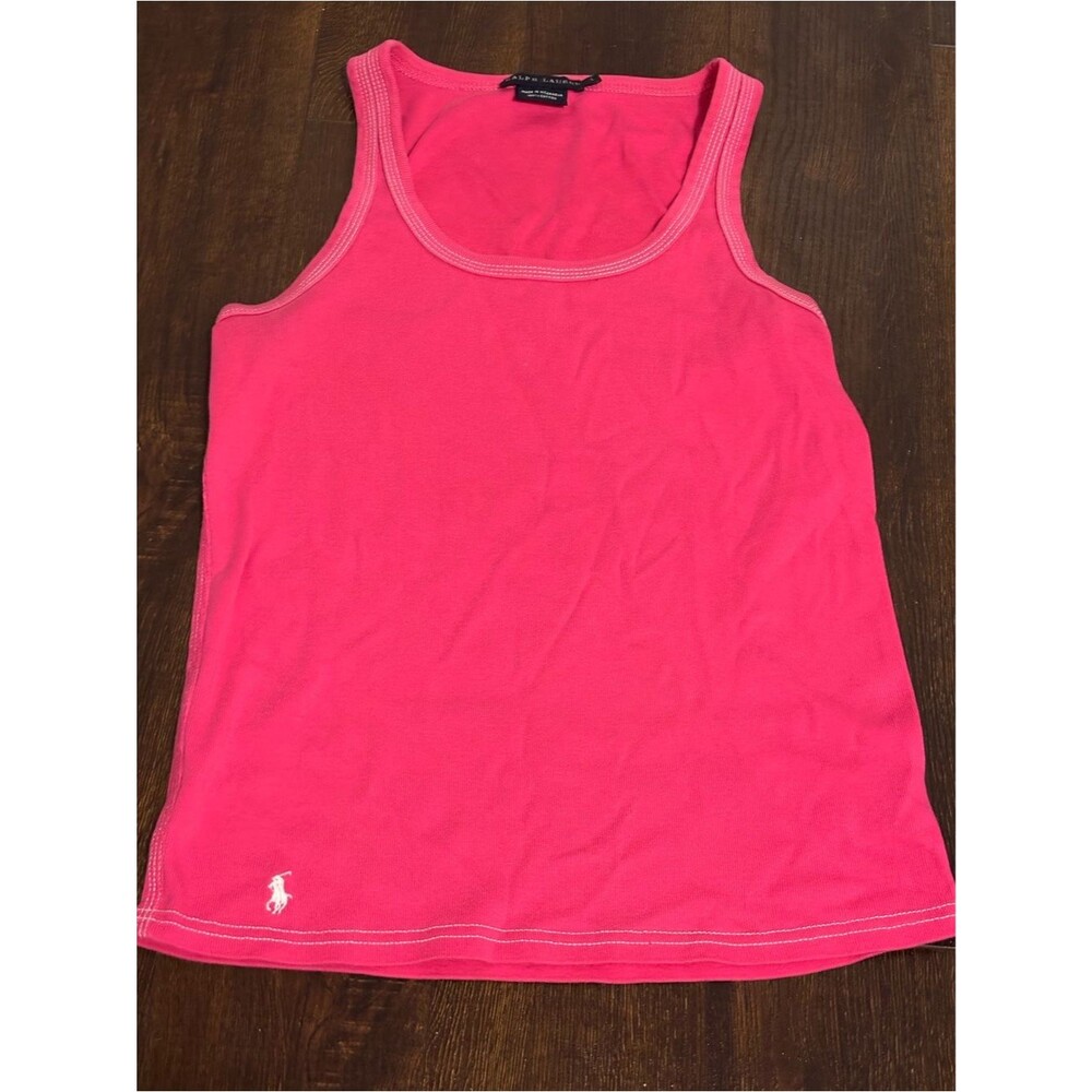 Ralph Lauren Pink Tank Top with Polo Pony L
